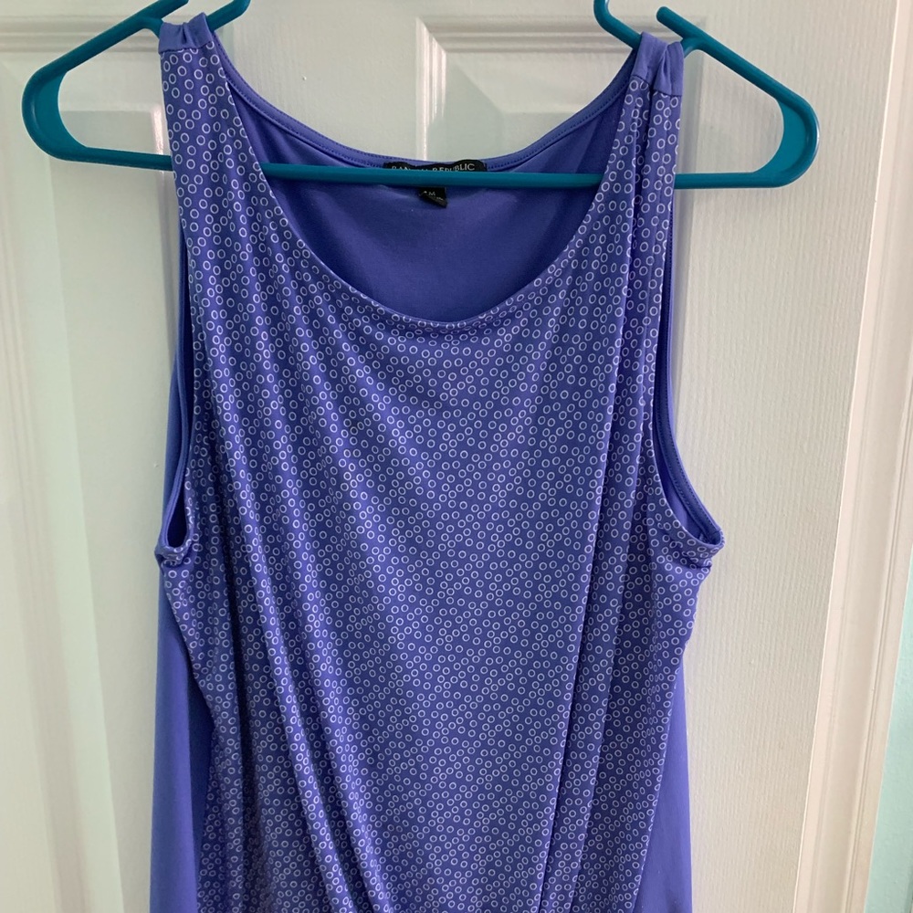 Banana Republic printed tie front tank